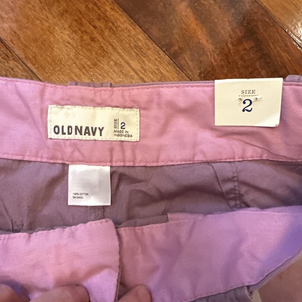 Old Navy Everyday shorts lavender purple women's size 2 Summer New With Tags - Picture 2 of 7